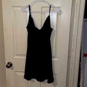 Little black slip dress